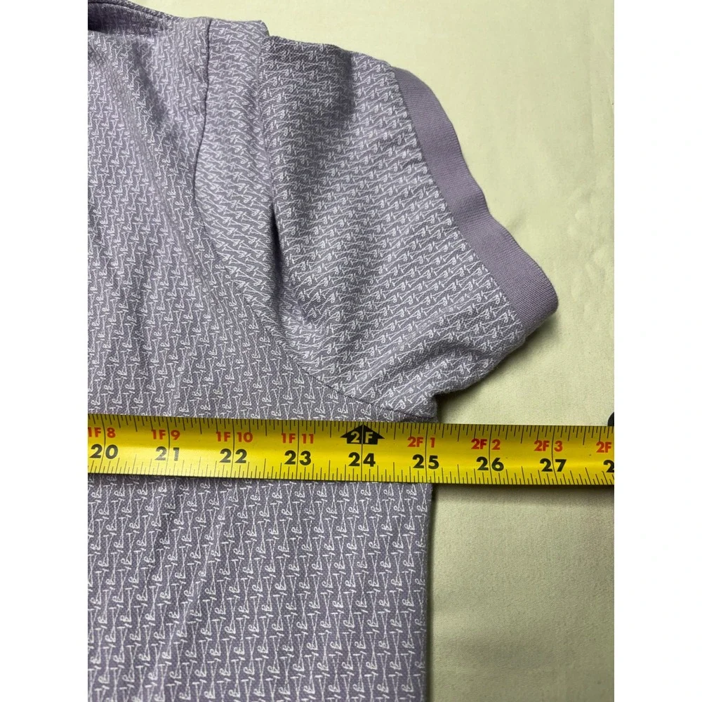 Polo Ralph Lauren Mens XL Purple Golf Club Print Stretch Mesh Polo Shirt